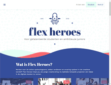 Tablet Screenshot of flexheroes.com